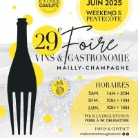 Affiche de la 29è foire Vins et Gastronomie de Mailly-Champagne