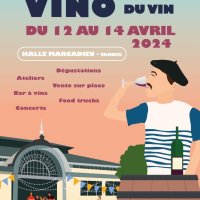Affiche du salon du vin Festi'Vino 2024 - halles Marcadieu Tarbes