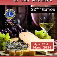 Affiche du salon des Vin et des Saveurs de Cuincy - mars 2024