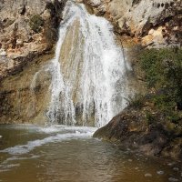 La cascade à Durban-Corbières, en période de crue