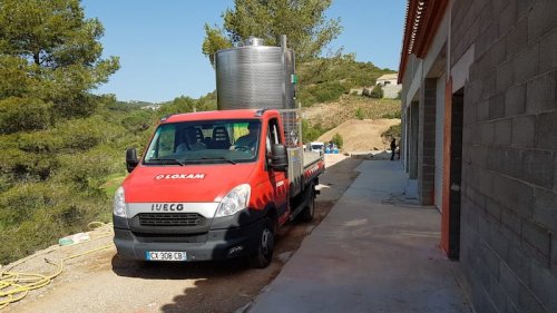 Arrivée de la cuve thermo-régulée