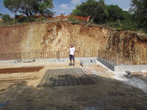 Domaine Cirrus : sur le chantier de la cave de Durban-Corbières - été 2017