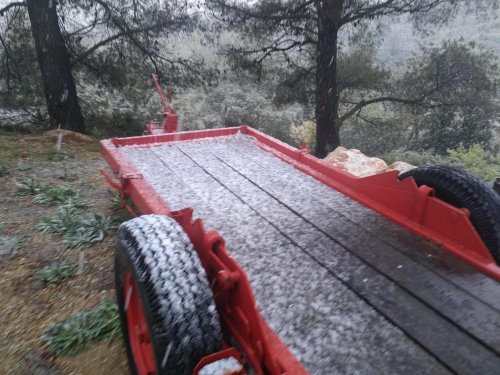 neige à Durban-Corbières, mars 2020