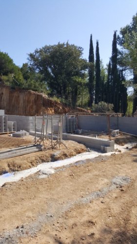 Domaine Cirrus : chantier de la cave de Durban-Corbières - septembre 2017